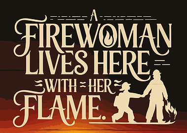 Firewoman Lives Here