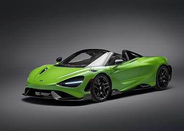 Green McLaren 765LT Spider