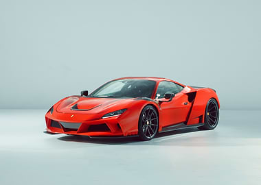 Red Ferrari Sports Car