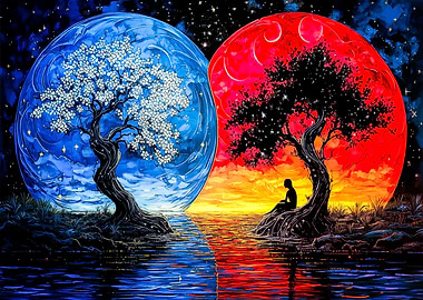 Dualistic Tree Painting