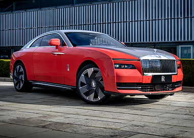 Red Rolls Royce Spectre
