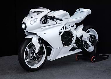 White Sportbike