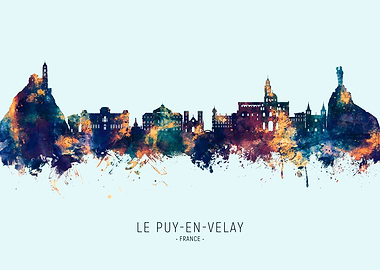 Le Puy-en-Velay France Skyline