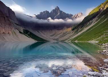 Mountain Lake Reflection Nature
