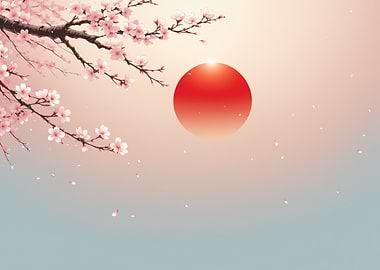 Cherry Blossom Sunset from Japan