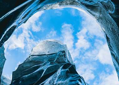 Ice Cave View, Jökulsárlón Glacier, Iceland