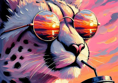 Cheetah Sunset Chill