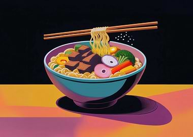 Noodle Bowl with Meat and Veggies