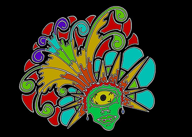 Psychedelic One-Eyed Creature