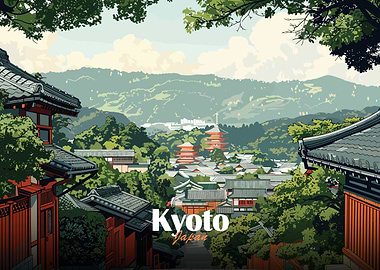 Kyoto Japan Cityscape
