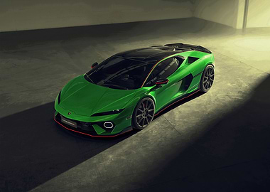 Green Sports Car