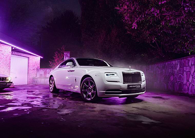 White Rolls Royce Wraith