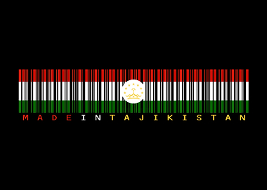 Tajikistan Flag Barcode