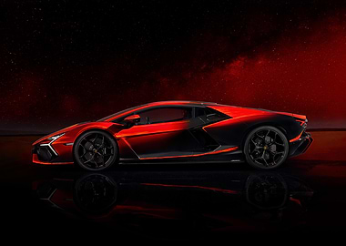 Red Lamborghini Sian