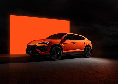 Orange Lamborghini Urus