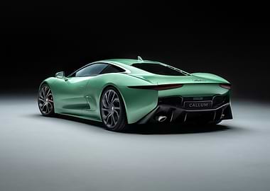Green Jaguar Sports Car