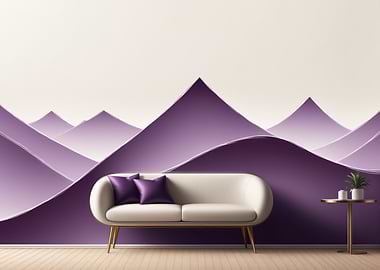 Purple Mountain Wall Art