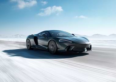 McLaren 765LT on Snowy Road