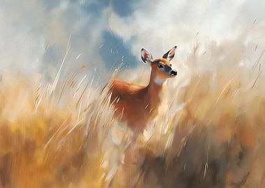 Deer in Tall Grass