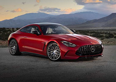 Red Mercedes-AMG GT