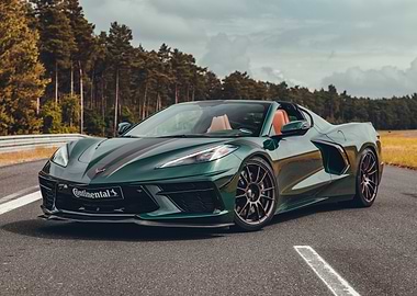 Green Corvette Convertible