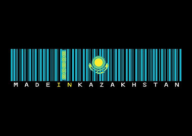 Kazakhstan Barcode Flag