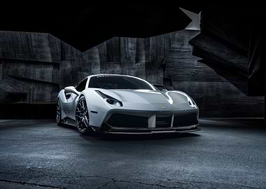 White Ferrari 458 Italia