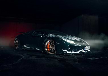 Lamborghini in the Snow