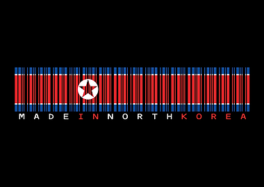 North Korea Barcode Flag