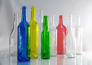 Colorful Glass Bottles