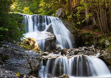 Waterfall in Forest