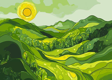 Original Green Hills Landscape