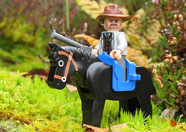 Lego Cowboy on Horseback