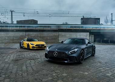 Two Mercedes-AMG GT Rs