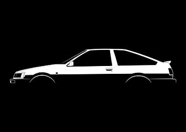 Corolla Levin GT-Apex (AE86) Silhouette