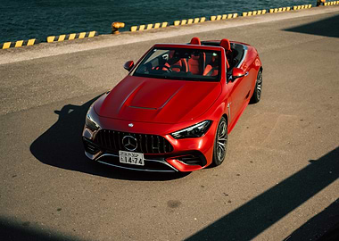 Red Mercedes-Benz Convertible