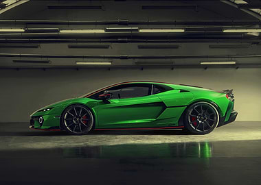 Green Lamborghini