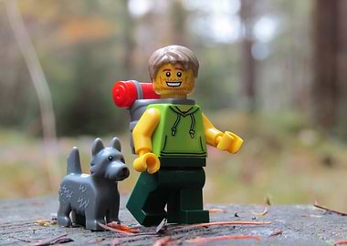 Lego Hiker with Dog