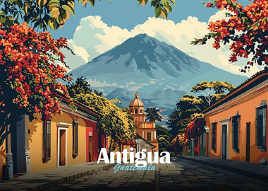 Antigua Guatemala Cityscape
