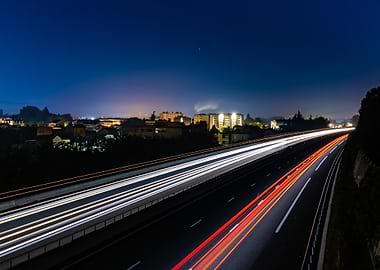 Night Highway Lights