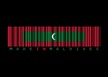 Maldives Barcode Flag