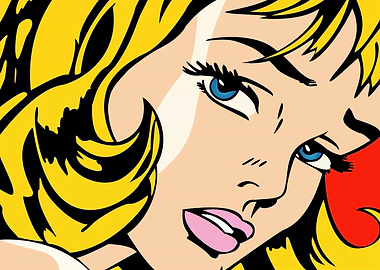 Pop Art Woman Portrait