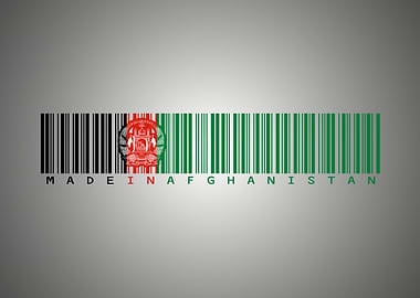 Afghanistan Flag Barcode