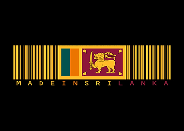 Sri Lanka Flag Barcode