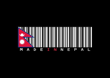 Nepal Flag Barcode