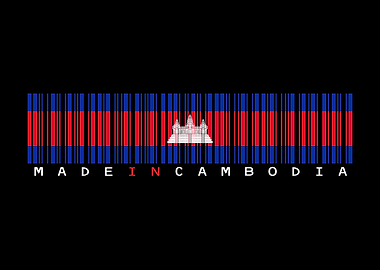 Cambodia Flag Barcode