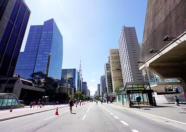 Paulista Avenue in sao Pualo, Brazil