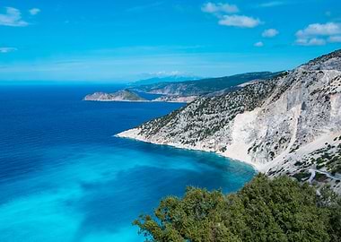Coastal Landscape with Turquoise Waters