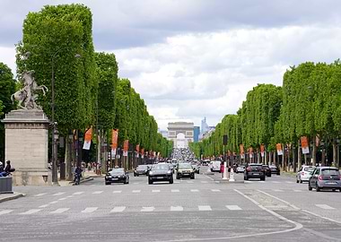 Arc de Triomphe Avenue, Paris