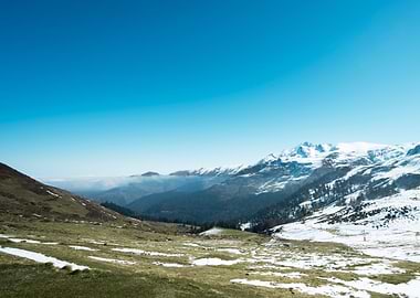 Mountain Landscape with Snow